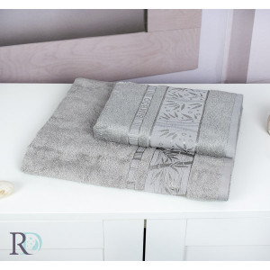 Плътна хавлиена кърпа от бамбук - Gray Плътна хавлиена кърпа от бамбук - Gray